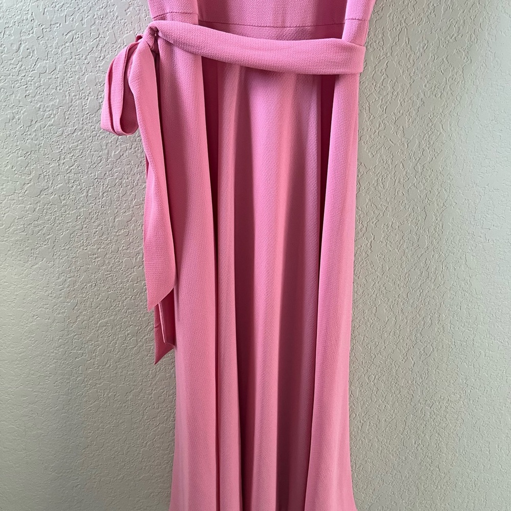 Lauren Ralph Lauren Women’s Pink Belted Bubble Crepe Dress Size 4 - Picture 10 of 13